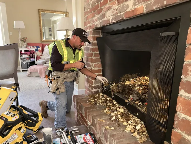 Safe screening installation by Rincon Chimney Sweep in Rincon, GA