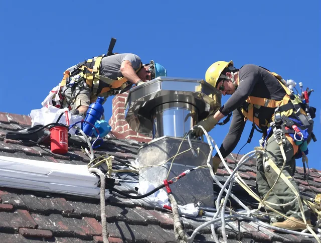 Protective chimney cap installed by Rincon Chimney Sweep in Rincon, GA