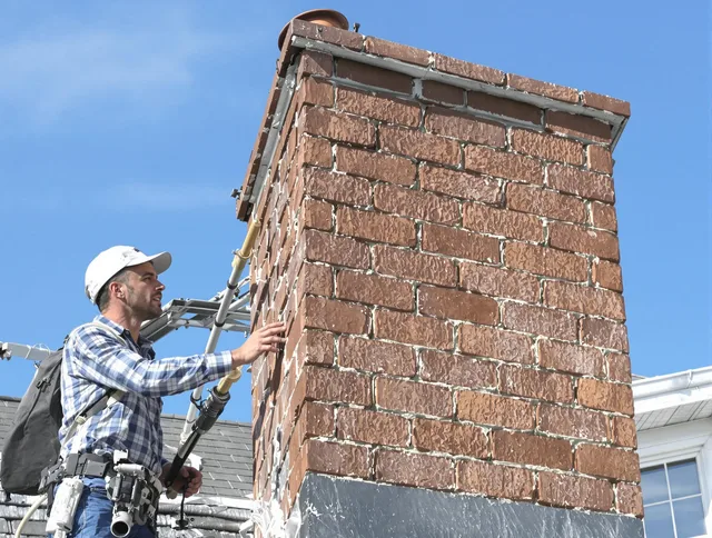 Brickwork for a chimney rebuild by Rincon Chimney Sweep in Rincon, GA