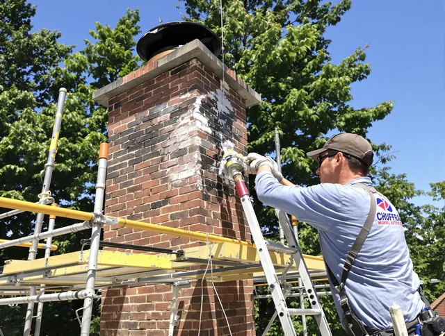 Structural chimney repair by Rincon Chimney Sweep in Rincon, GA