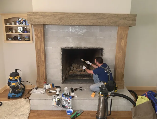 Detailed creosote removal process by Rincon Chimney Sweep in Rincon, GA