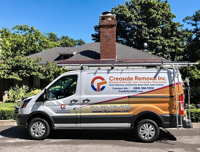 Rincon Chimney Sweep technician removing creosote safely in Rincon, GA