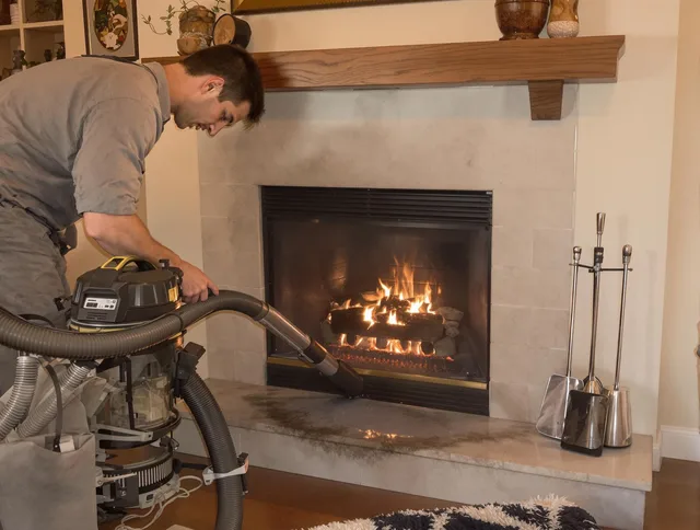 Routine fireplace upkeep by Rincon Chimney Sweep in Rincon, GA