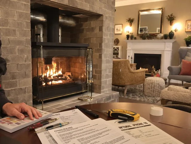 Rincon Chimney Sweep verifying fireplace safety measures in Rincon, GA