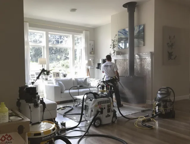 Soot removal service by Rincon Chimney Sweep for a fireplace in Rincon, GA